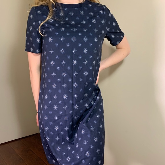 Navy flowy dress - Picture 3 of 4